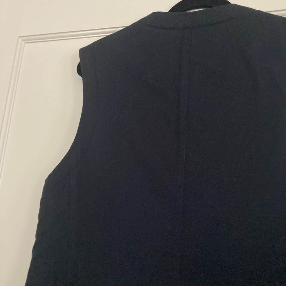MHL Margaret Howell Navy Shearling Vest - Picture 7 of 12